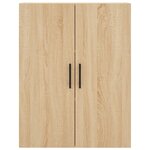 vidaXL Buffet haut Chêne sonoma 69 5x34x180 cm Bois d'ingénierie