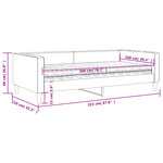 vidaXL Lit de jour avec matelas crème 100x200 cm tissu