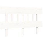 vidaXL Cadre de lit sans matelas blanc 140x190 cm bois de pin massif