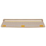 vidaXL Tapis d'escalier 15 Pièces Doré 65x21x4cm