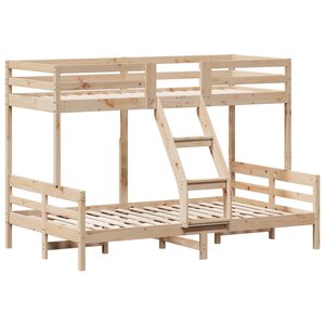 vidaXL Lit superposé 80x200/120x200 cm bois de pin massif