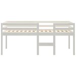 vidaXL Lit haut sans matelas blanc 90x190 cm bois de pin massif