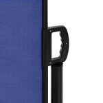 vidaXL Auvent latéral rétractable bleu 117x300 cm