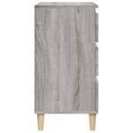vidaXL Table de chevet sonoma gris 40x35x70 cm bois d'ingénierie