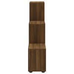 vidaXL Bibliothèque escalier Chêne marron 107 cm Bois d'ingénierie