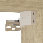 vidaXL Armoire à miroir de salle de bain chêne sonoma bois ingénierie