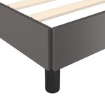 vidaXL Cadre de lit sans matelas gris 180x200 cm similicuir