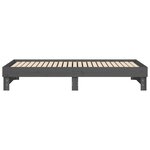 vidaXL Lit coulissant sans matelas gris 2x(80x200)cm