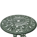 Jeu de bistro 3 pièces aluminium coulé vert 02_0014490