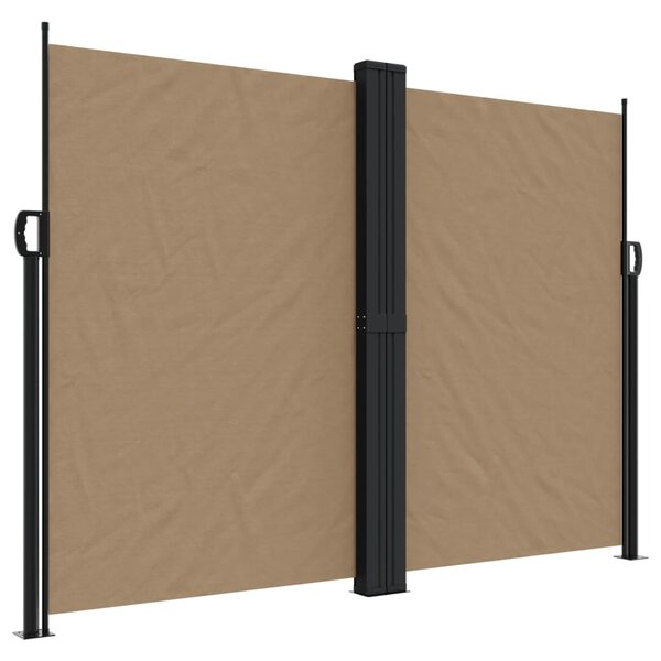vidaXL Auvent latéral rétractable taupe 180x1000 cm