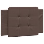 vidaXL Cadre de lit avec lumières LED marron 100x200 cm similicuir