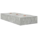 vidaXL Cadre de lit de rangement en béton gris 80x200 cm