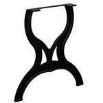 vidaXL Pied de table de salle à manger 2 Pièces Cadre en X Fonte