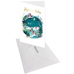 Carte De Vœux Rouge Gorge Noël - Draeger paris