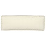 vidaXL Coussins de palette pour banc 2 Pièces Crème 120x40x8 cm Tissu Oxford