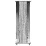 vidaXL Garde-robe avec roues sonoma gris 102x38x110 cm bois ingénierie