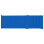 vidaXL Chaise longue double et coussins bleu royal Pin imprégné