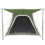vidaXL Tente de camping 4 personnes vert libération rapide imperméable