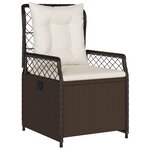 vidaXL 5 Pièces Set de Dîner de Jardin en Poly Rattan Marron