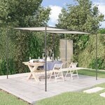 vidaXL Belvédère blanc 3x3 m 180 g/m² tissu et acier