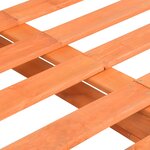 Vidaxl cadre de lit de palette marron bois de pin massif 120 x 200 cm