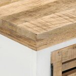 vidaXL Meuble TV 110x30x40 cm Bois massif de manguier