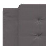 vidaXL Cadre de lit sans matelas gris 180x200 cm similicuir