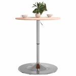 vidaXL Table de bar Ø60x89 5 cm bois massif de chêne