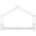 vidaXL Cadre de lit d'enfant Blanc Bois de pin massif 90 x 200 cm