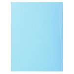 Paquet 100 Chemises Super 160 - 24x32cm - Bleu Clair - X 5 - Exacompta