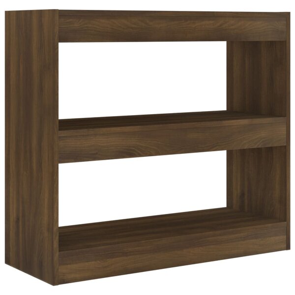 vidaXL Bibliothèque/Séparateur de pièce chêne marron 80x30x72 cm