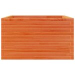 vidaXL Jardinière cire marron 80x80x45 5 cm bois de pin massif