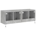 vidaXL Meubles TV muraux et lumières LED 2Pièces gris béton 60x35x41 cm