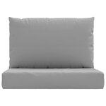 vidaXL Coussins de palette lot de 2 gris tissu oxford