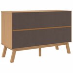 vidaXL Armoire à tiroirs OLDEN marron bois de pin solide