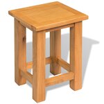 vidaXL Tables d'appoint 2 Pièces 27 x 24 x 37 cm Bois de chêne massif