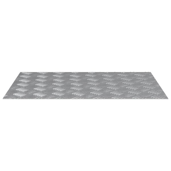 vidaXL plaques de métal aluminium 2 Pièces antidérapantes 70x50 cm