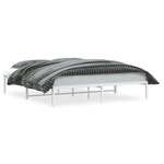 vidaXL Cadre de lit métal blanc 183x213 cm