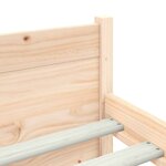 vidaXL Cadre de lit sans matelas bois massif 200x200 cm