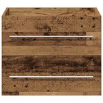 vidaXL Armoire de lavabo avec évier intégré Bois ancien