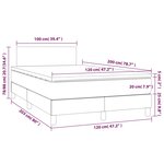 vidaXL Sommier à lattes de lit avec matelas Rose 120x200 cm Velours