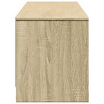 vidaXL Meuble TV avec LED chêne sonoma 165x34x40 cm bois d'ingénierie