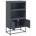 vidaXL Buffet haut anthracite 68 5x38 5x123 5 cm acier