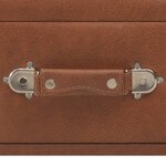 vidaXL Table basse Marron 80x40x46 cm Similicuir
