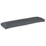 vidaXL Coussin de palette pour banc Anthracite 150x40x8 cm en tissu Oxford