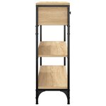 vidaXL Table console chêne sonoma 72 5x25x75 cm bois d'ingénierie