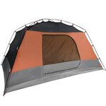 vidaXL Tente de camping avec porche 4 personnes orange imperméable