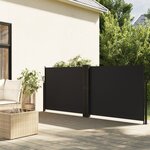 vidaXL Auvent latéral rétractable noir 140x1000 cm