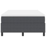 vidaXL Lit à Ressorts avec Matelas Gris Foncé 120x200 cm Tissu en Velours Côtelé
