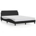 vidaXL Cadre de lit sans matelas noir 140x190 cm similicuir